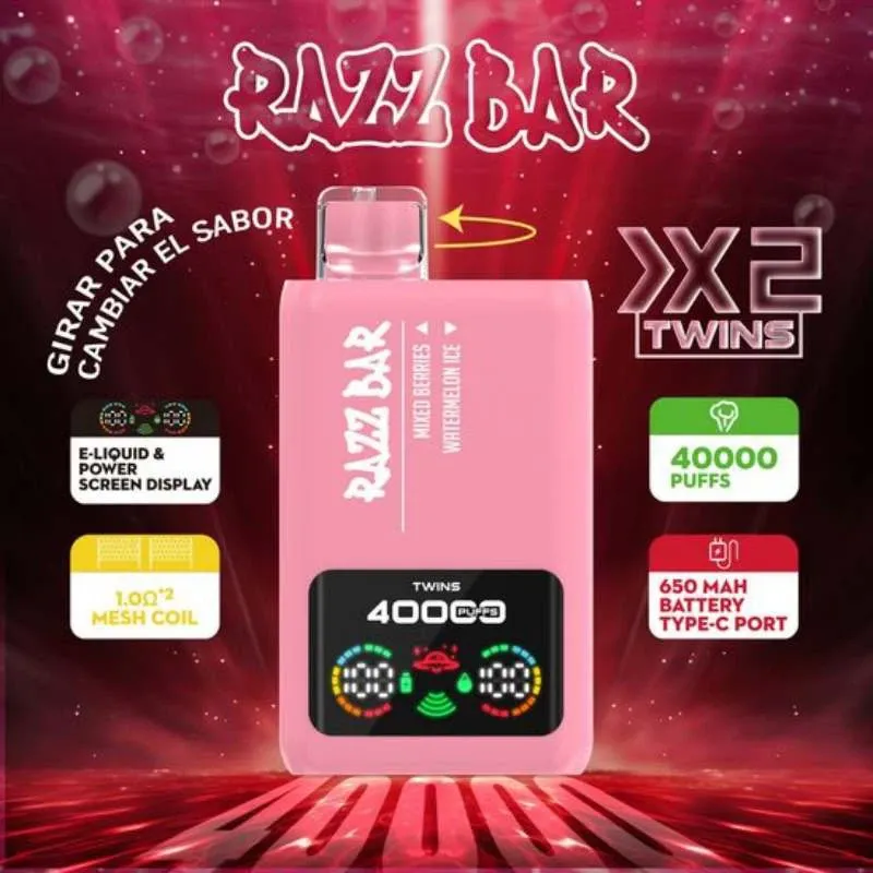 Razz Bar 40000 Puffs 40K Double Flavors Smart Screen Disposable Vape Wholesale best