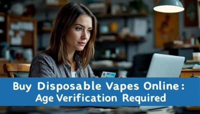 Compre vapes descartáveis online: verificação de idade necessária