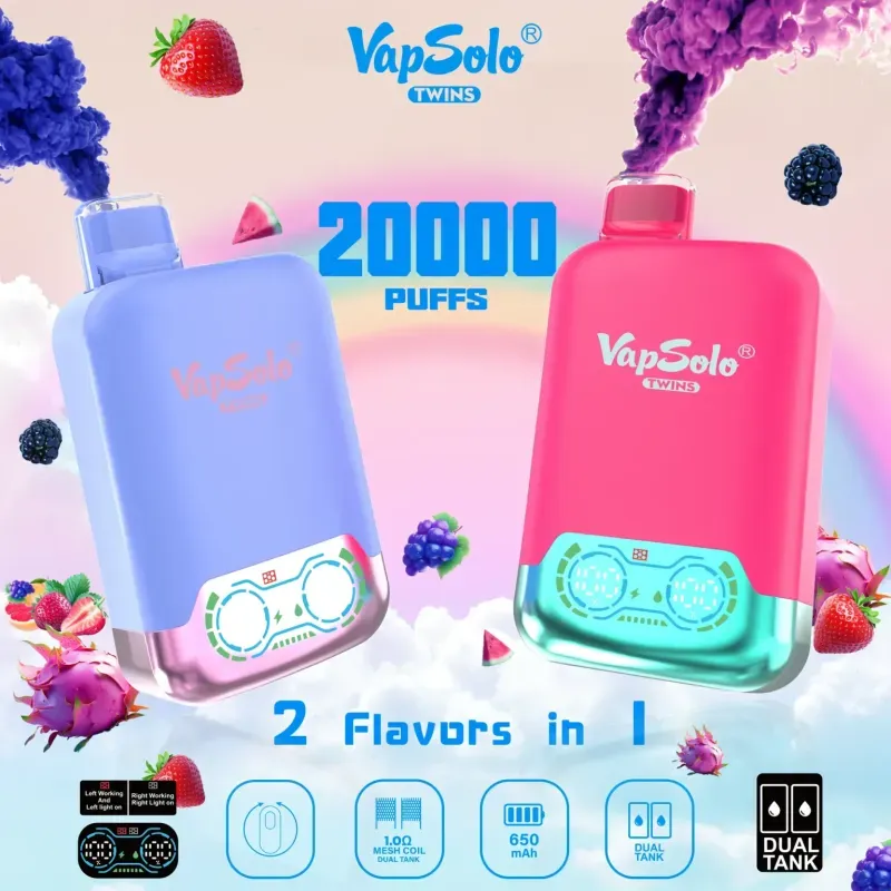 A análise definitiva do VapSolo Twins 20000: uma potência de sabor duplo?