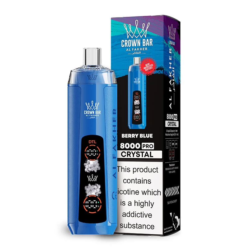 AL Fakher Crown Bar Pro 8000 Puffs 8K Crystal Vape descartável por atacado