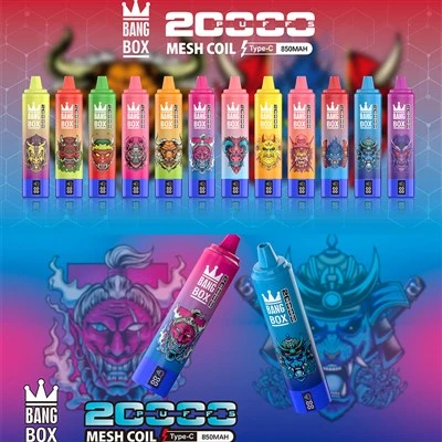 Qual é a seleção de cores de vapes de caixa de bang?