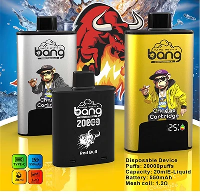 Bang recarregável Vape 20000 Puffs descartáveis