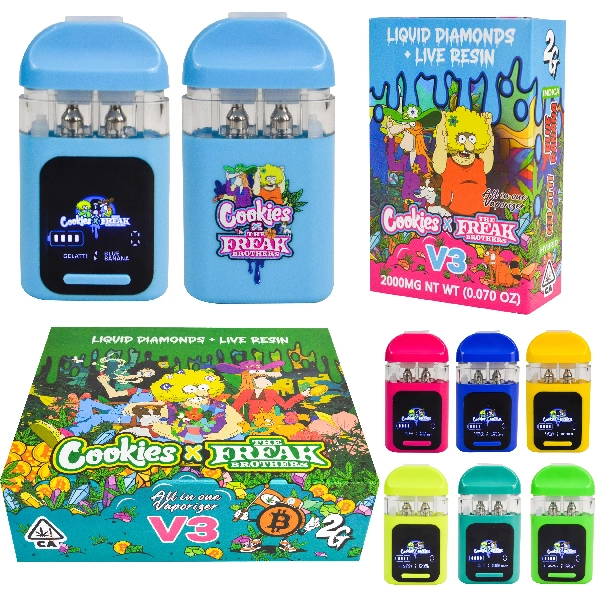 Cookies vazios X Freak Brothers V3 Switch Dual descartável Vape 2G