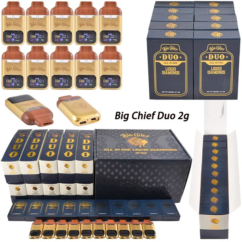 Gold Big Chief Duo 2g descartáveis, tudo em um