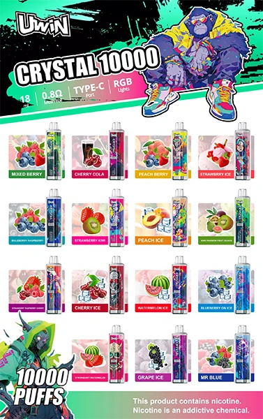 UWIN CRISTAL 10000 PUFFS VAPE DISPONDÍVEL